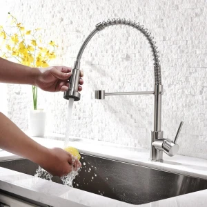 Kitchen hot and cold water faucet tap