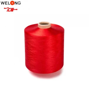 korea texturising machine dope dyed  him 150/48 polyester dty yarn