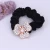 Korean Style Rhinestone Hair Bands Flannel Diamond Flower Hair Accessories Hair Ties Elastic Bands