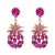 Import Korean version of the new small fresh style fruit pineapple colorful earrings personalized ear jewelry from China