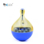KUDI Plastic Tumbler Cat Dog Food Bowl Pet Slow Feeder Toy