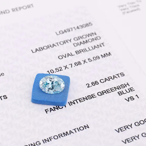 Buy Lab Grown Diamond Colored Real Lab Diamonds Wholesale Cvd Blue ...