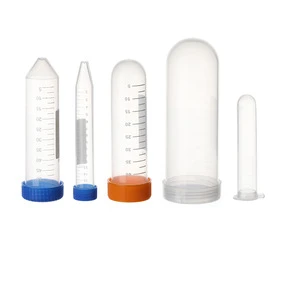 laboratory Clear plastic 50ml centrifuge tube