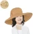 Ladies Straw hat &amp; Summer Boater Beach  Women Flat Sun Fedora