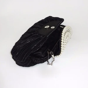 Lady evening bag shoulder bag hand bag with pearl