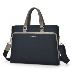 Large Capacity Business Men Handbag Shoulder Bag Waterproof PU Leather Briefcase bag for men