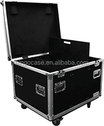 Large Capacity Rolling Road Trunk Flight Road Case with Caster Kit and Stackable Caster Dish