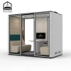 Large Size Office Pods Steel Phone Booth Meeting Soundproof Portable Studio Acoustic pod