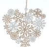 Laser cutting color wooden crafts Christmas snowflake decoration wooden hanging, other holiday decorations gifts