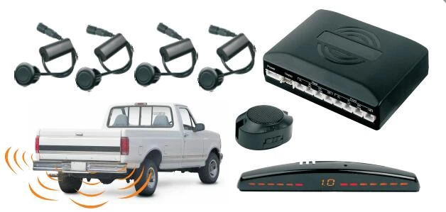 LED Digital Parktronic Car Parking Sensor 4 Sensors Backup Reversing Radar Detector Car Parking Assist Alarm System
