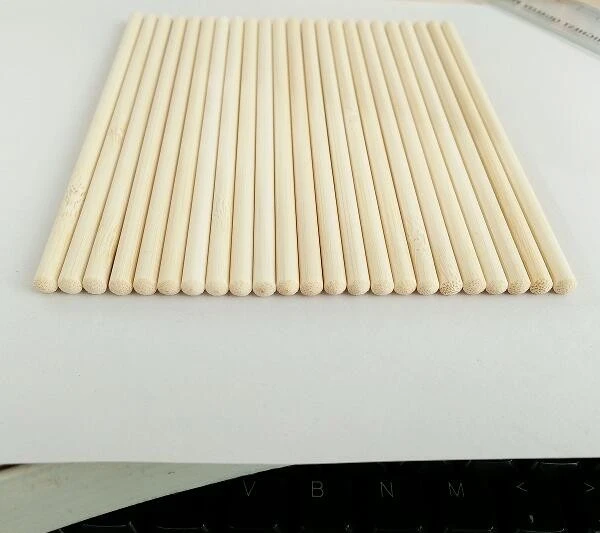 LFGB, CE certificate wax long flat round wood stick