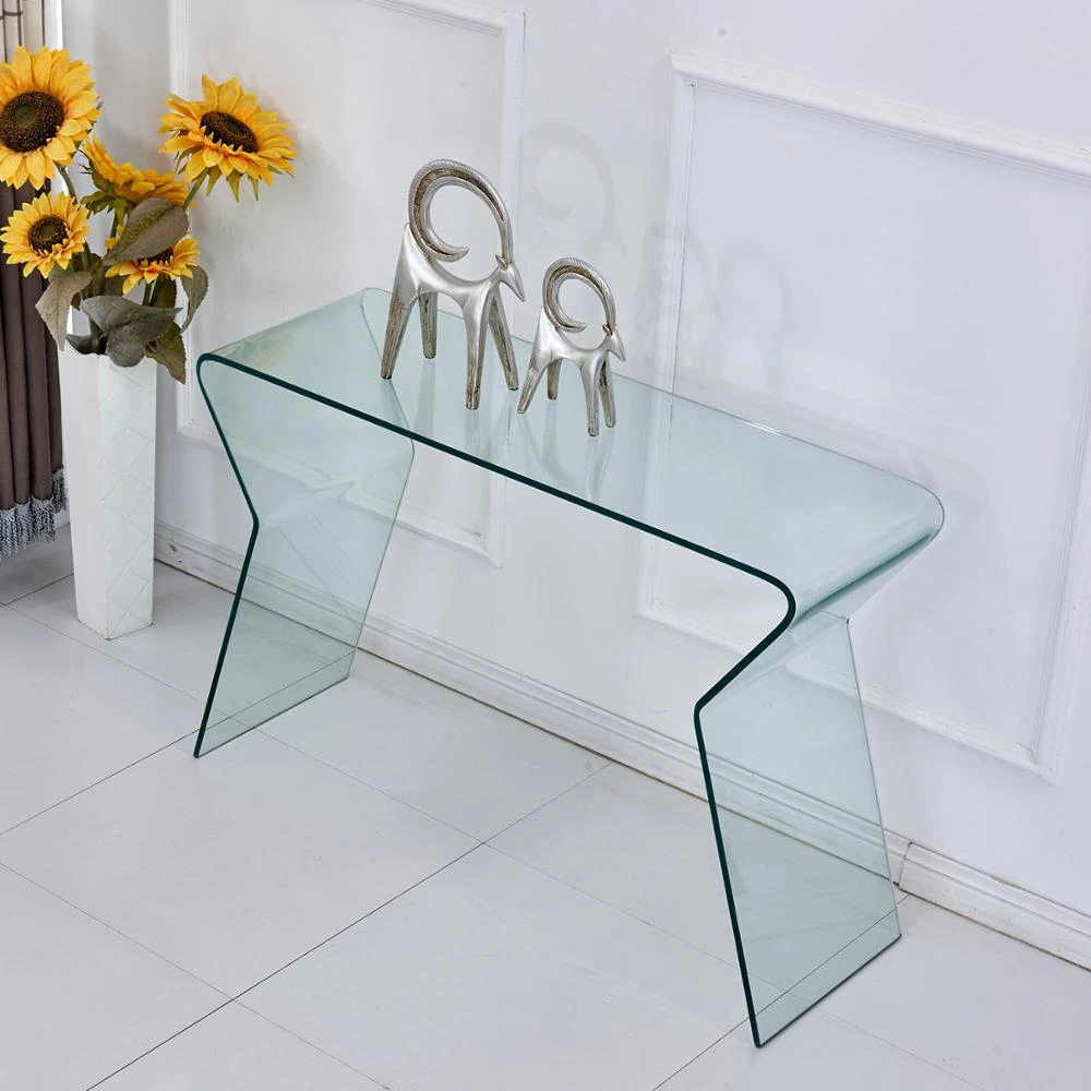 Living Room Furniture Transparent Console Table  Narrow Side Long Table