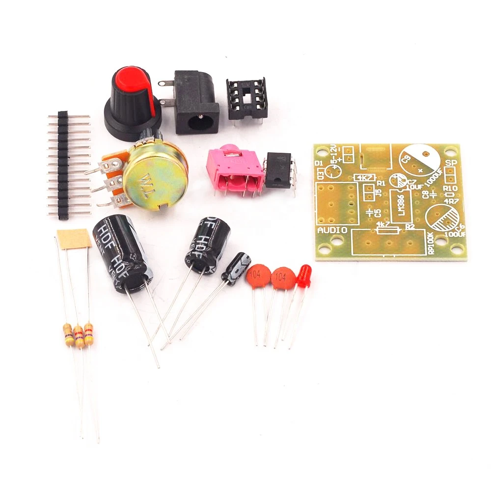 LM386 Super Mini Audio Amplifier DIY Kit Suite Trousse LM386 Amplifica Module Board 3 5mm 3 12v Beyond Tda2030 Diy Kit 3 5mm