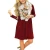 Import Long Sleeve Pleated Loose Swing Casual Dress with Pockets from China