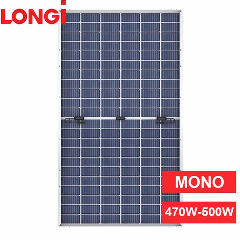Buy Longi 495w Bifacial Double-glass 132 Half Cell Solar Panel With ...