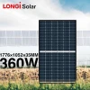 LONGI solar high efficiency half cell 120cell 360w 365w 370w 375w 335W 325W 320w mono solar panel prices of solar panels