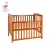 Import Lovely Cartoon Pattern Baby Cots Pure White Firm Children Bed Adjustable Smooth Wooden Kids Crib from China