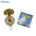 Low MOQ Pure copper compass G50 pocket watch vintage flip compass Outdoor climbing