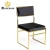 Import Low price gold stainless steel velvet hotel banquet chairs from China