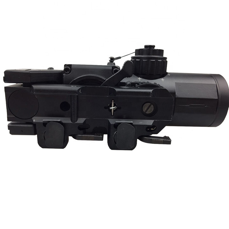 Buy Luger Tactical 4x Fixed Dual Riflescope Red Green Dot Illuminated ...