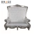 Import luxury hotel furniture high back king throne chair wedding loveseat from China