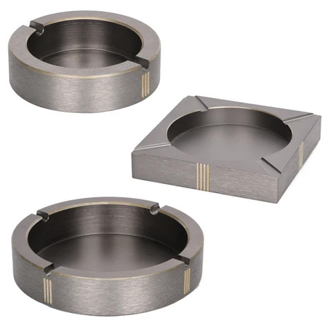 luxury living room high-end Custom  square Metal Ashtray