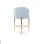 Import Luxury Sky Blue Velvet High Foot Chair Stainless Steel Bar Stool Counter Chair For Party Event Club Home from China