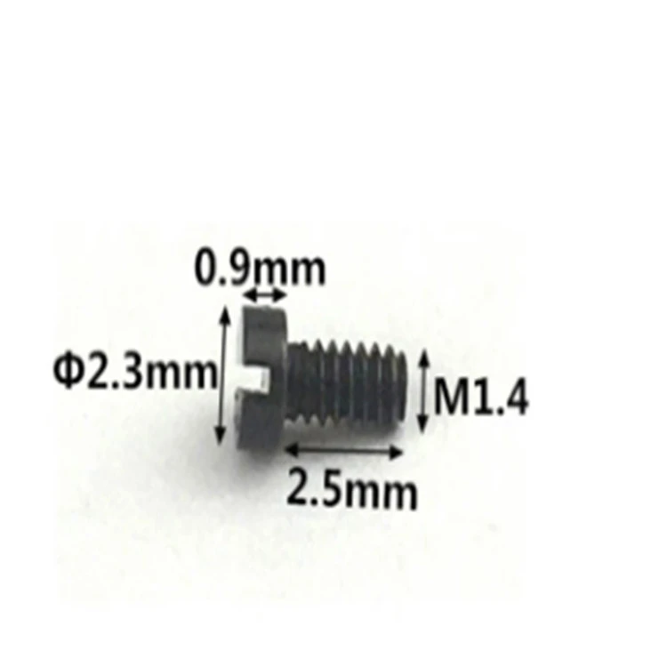 M1.4 black mini small size micro titanium screw for glasses