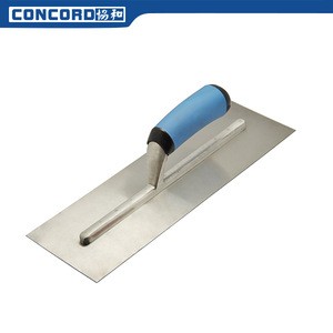 made in china high quality stainless steel blade dual-color plastic handle masonry hand tool 350mm Plaster trowel