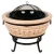 Import Magnesia Angel Wings wood burning portable bonfire brazier concrete tabletop fire pit for Outdoor Garden from China