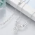 Import Manufacturer Wholesale Women Jewelry Flower Pendant White Cubic Zircon Jewellery Necklaces Fashion Jewelry Chain from China