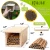 Import Manufacturer&#x27;s best selling creative square DIY hanging wooden bee Nesting box house from China