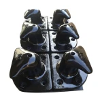 marine dock stainless steel mooring tee head bollard cleats with anchor bolt and other accessories