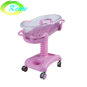 Medical Baby Bed Hydraulic Adjustable ABS Plastic Pediatric Hospital Newborn Bed