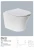 Import Medyag MGZ-61 white European Style wall hung toilet bowl bathroom toilet CE rimless ceramic wall hung toilet from China