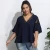 Import MENGMUGE V-Neck Ruffle Sleeves Elegant Blouse Plus Size Fashion Wholesale Apparel Shirts for Women Blouses Tops Plus Size Tops from China