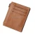 Import Men&#x27;s Genuine leather Retro Wallet Front Pocket Slim Card Case Coin Holder with zipper from China