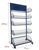 metal pegboard display stand shop racks and shelves supermarket promotion table