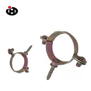 Metric steel single pipe clamps with screw