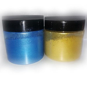 Mica pearl powder pigments package in jars and pots for slime cosmetic