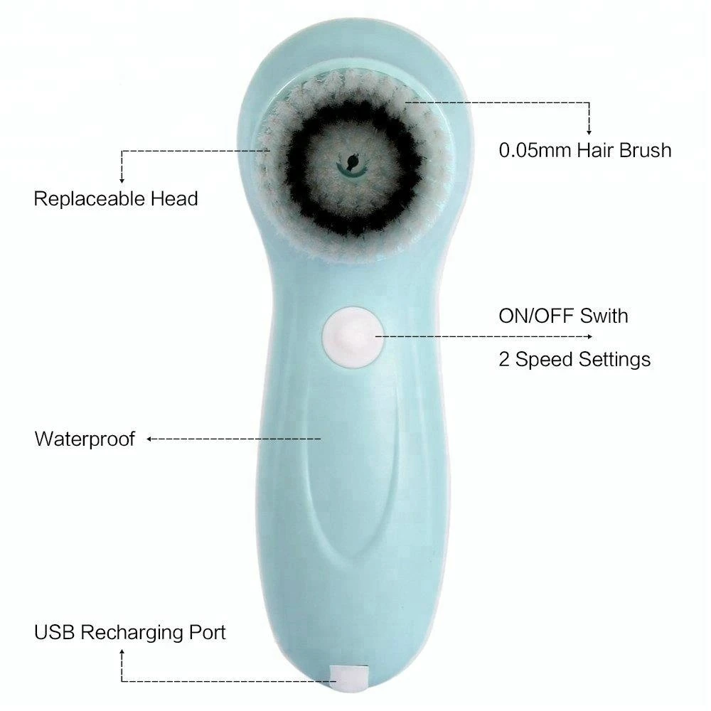 Mini electric facial spin brush/rechargeable facial care cleaner