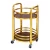 Import mobile Hote Serving Cart/round Bar Wine Cart from China