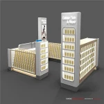 Mobile store display cabinets / phone display kiosk free design / cellphone shop furniture reception desk, bill counter