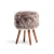 Import Modern 4 legged wooden round leather stool chairs from China