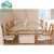 Import Modern Design Stainless Steel Frame Glass Top Crystal Decoration Wedding Dining Table from China