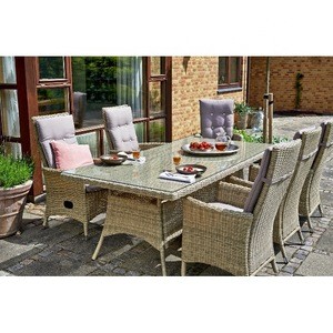 Modern outdoor furniture garden set dining chair and table set