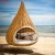 Import Modern outdoor furniture patio nest swing chair hammock nestrest from China