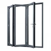 Modern popular design 4 fold aluminum alloy gray door frame balcony kitchen folding door