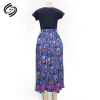 Modern Simple Stylish African Print Dresses Short Sleeve african clothing designs 2 In 1 Midi Dress