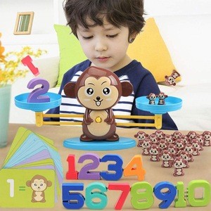 Monkey,cat,dog digital balance math game early childhood math count children&#39;s math toys Preschool Educational Toys